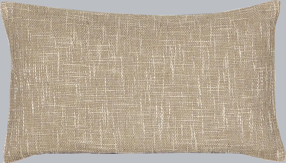 Coussin garni déhoussable 30 x 50 cm coloris taupe